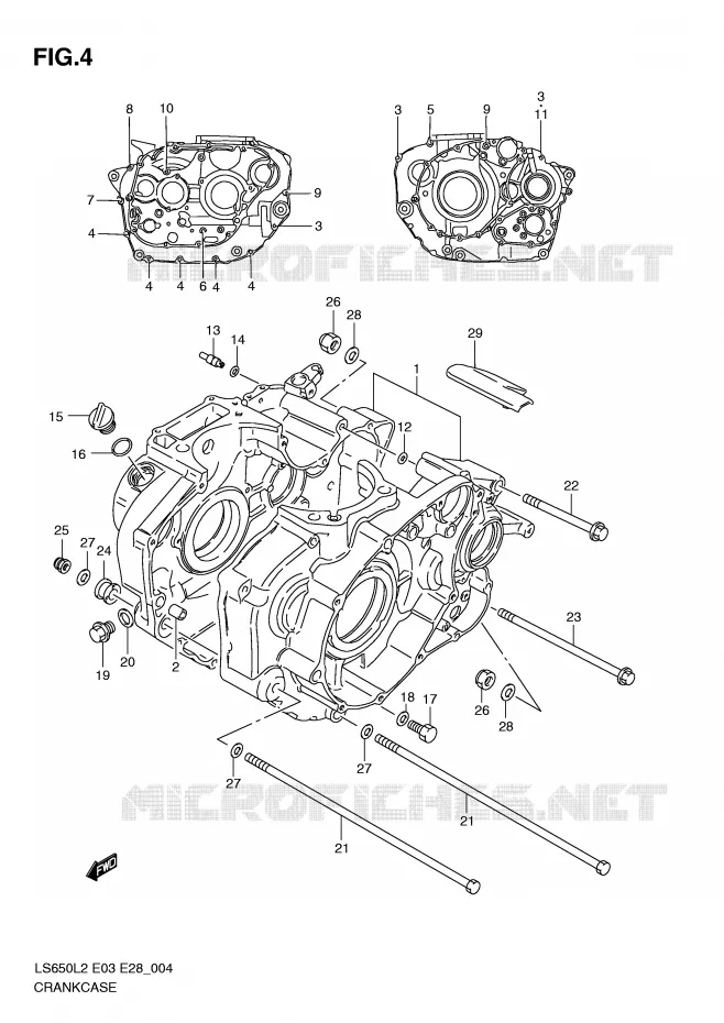 CARTER Suzuki MOTO 650 BOULEVARD 2012  LS650L2(E03)