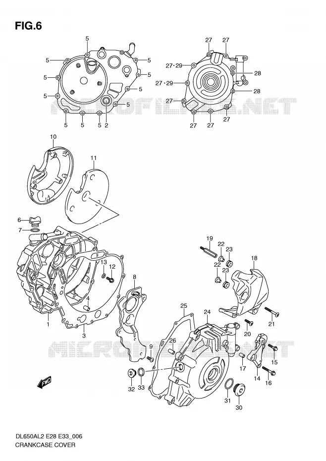 CARTER Suzuki MOTO 650 V-STROM 2012  DL650AL2(E28)