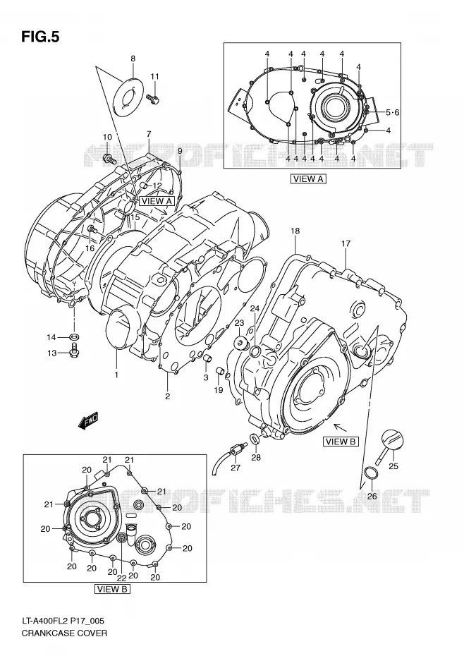 CARTER Suzuki QUAD 400 KINGQUAD 2012  LT-A400FZL2(P17)