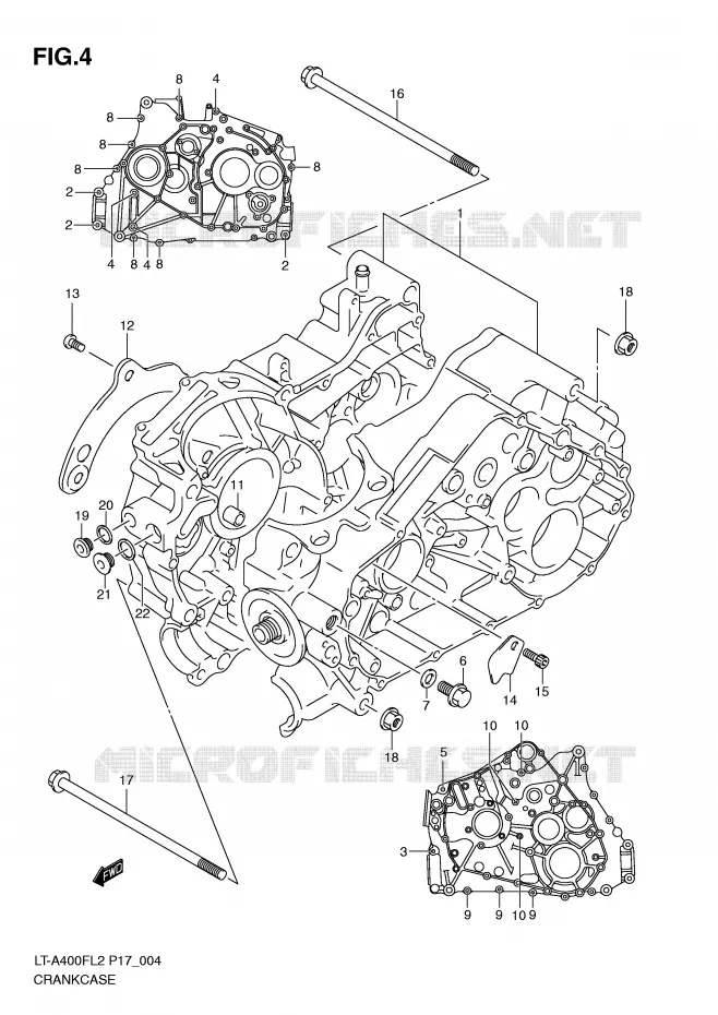 CARTER Suzuki QUAD 400 KINGQUAD 2012  LT-F400FL2(P17)