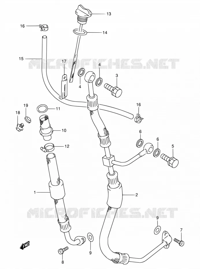 DURITE D'HUILE Suzuki MOTO 350 DR 1996  DR350SET(E24,E34)