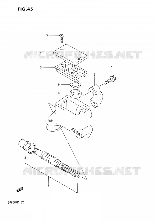 MAITRE CYLINDRE AVANT Suzuki MOTO 650 DR 1990  DR650R L/DR650RU L