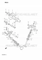 ARBRE A CAMES   VALVE pour Suzuki DR 650 1991