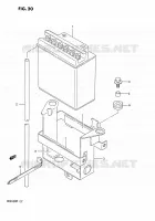 BATTERIE pour Suzuki DR 650 1991