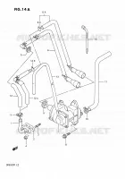SYSTÈME DE RECYCLAGE GAZ D'ECHAPPEMENT (E18) pour Suzuki DR 650 1991