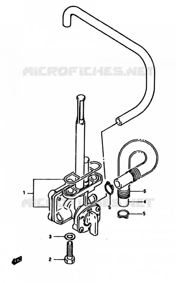 ROBINET D'ESSENCE Suzuki MOTO 650 DR 1994  DR650R R/DR650RU R