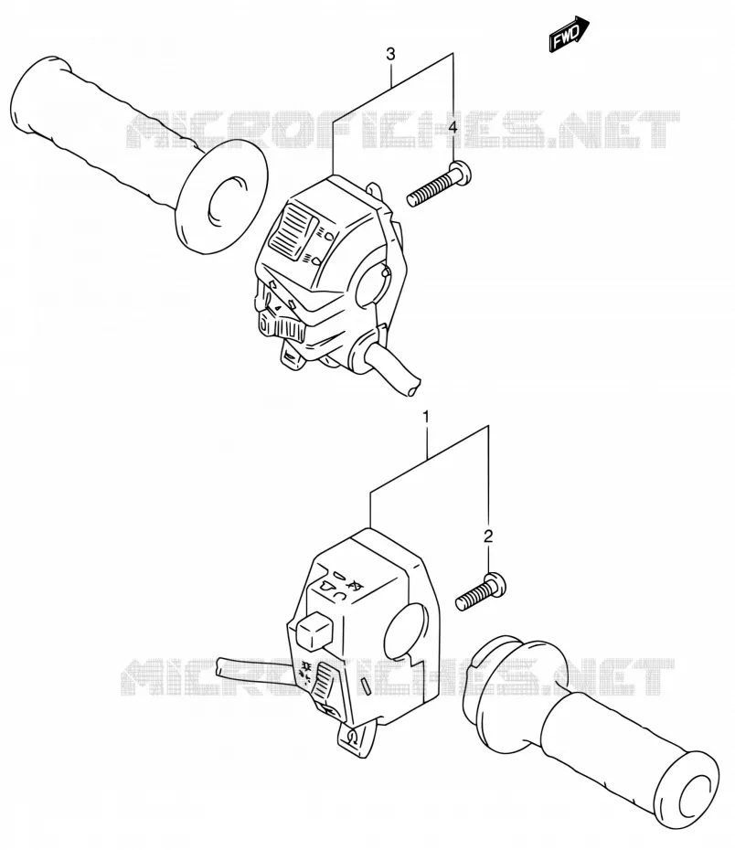 COMMODOS (MODELE T) Suzuki MOTO 650 DR 1996  DR650RSE T/DR650RSEU T