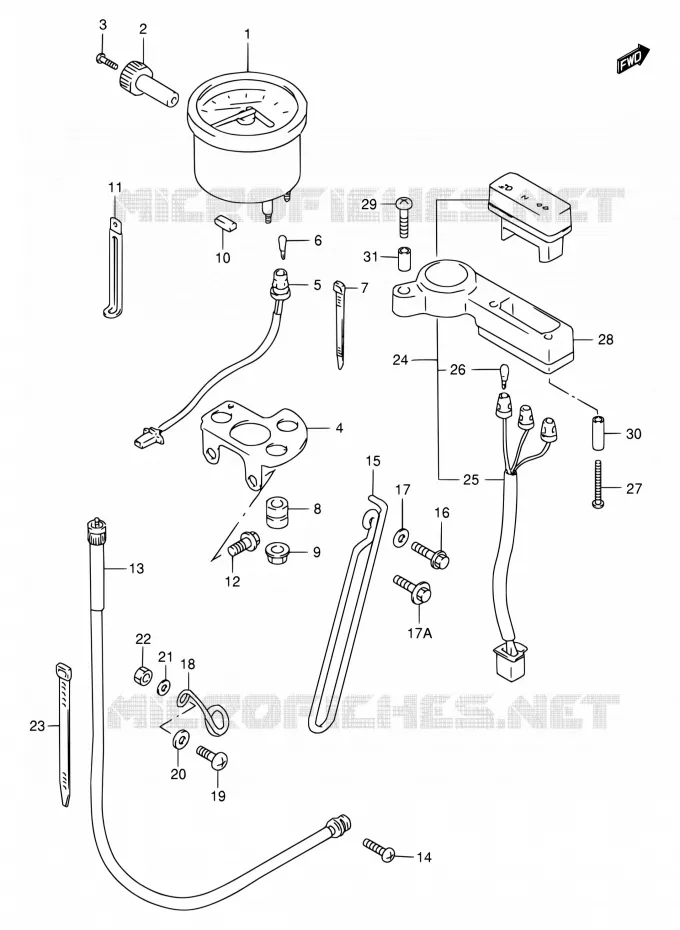 COMPTEUR Suzuki MOTO 650 DR 1996  DR650SET/DR650SEUT