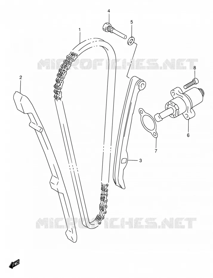 DISTRIBUTION Suzuki MOTO 650 DR 2001  DR650SE K1 (E04,E17,E24,E34)