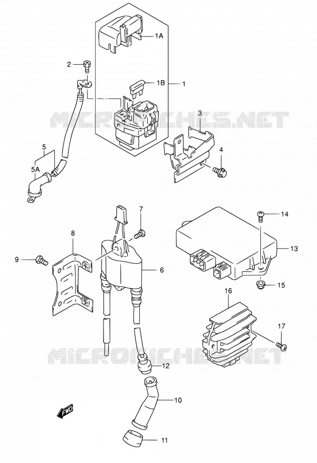 PARTIE ELECTRIQUE Suzuki MOTO 650 DR 2004  DR650SE K4 (E03,E28,E33)
