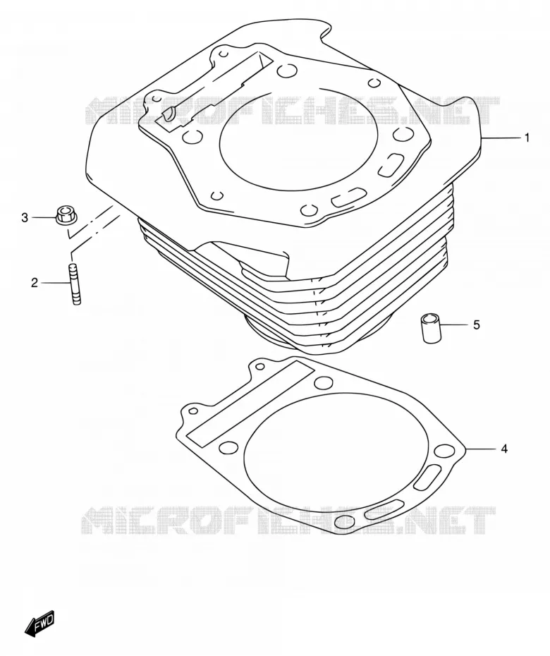 CYLINDRE Suzuki MOTO 650 DR 2005  DR650SEK5(E24)