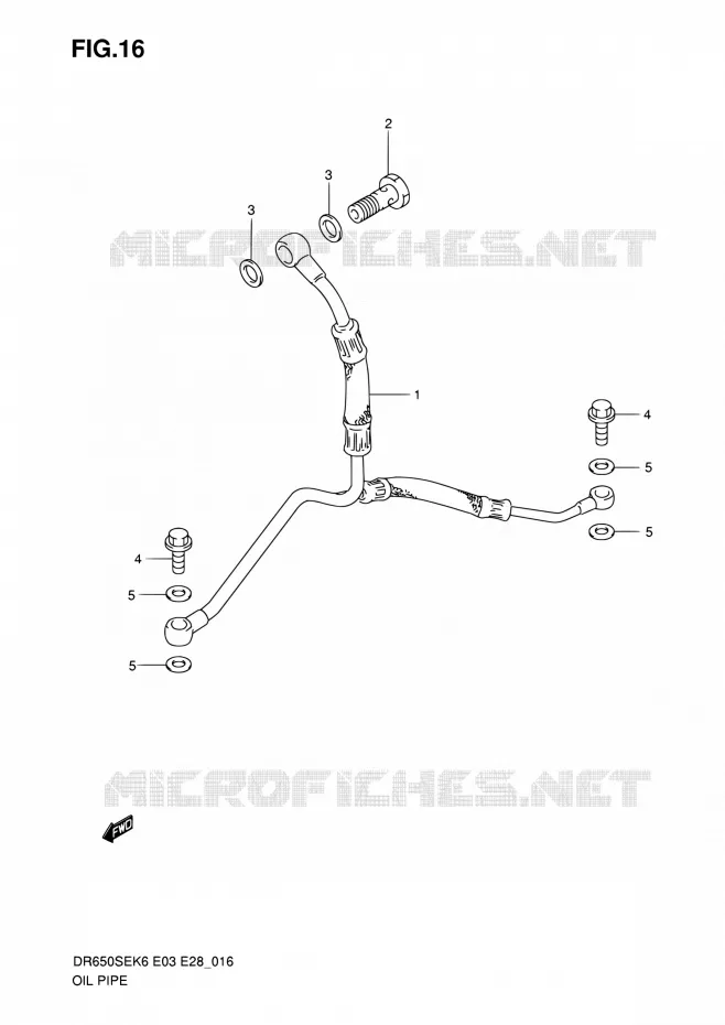 DURITE D'HUILE Suzuki MOTO 650 DR 2006  DR650SE K6 (E03,E28,E33)