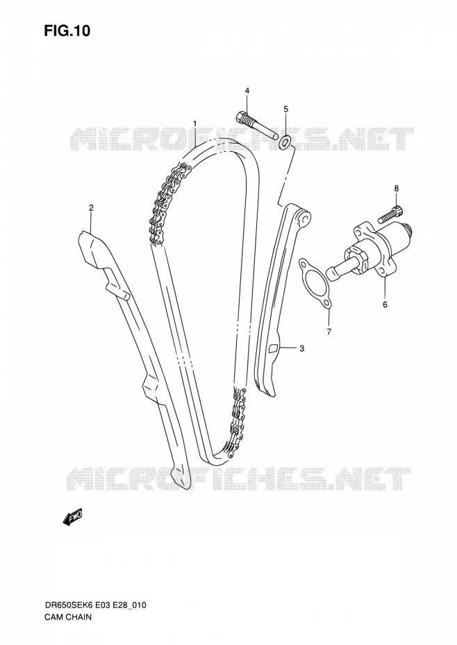 DISTRIBUTION Suzuki MOTO 650 DR 2009  DR650SE K9 (E03,E28,E33)
