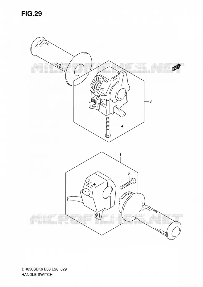 COMMODOS Suzuki MOTO 650 DR 2010  DR650SE L0 (E03,E28,E33)