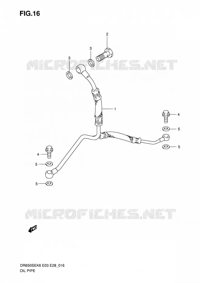 DURITE D'HUILE Suzuki MOTO 650 DR 2010  DR650SE L0 (E03,E28,E33)