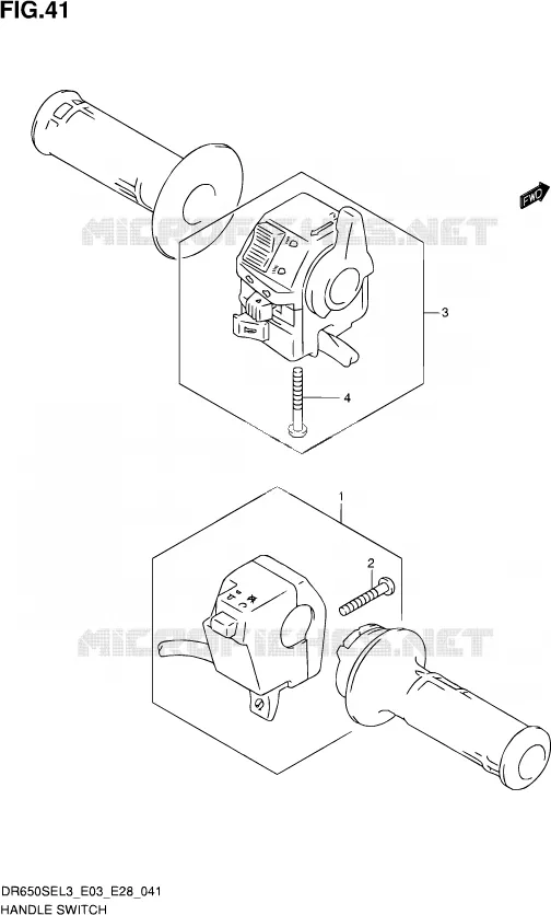 COMMODOS (DR650SEL3 E03) Suzuki MOTO 650 DR 2013  DR650SE L3 (E03,E28,E33)