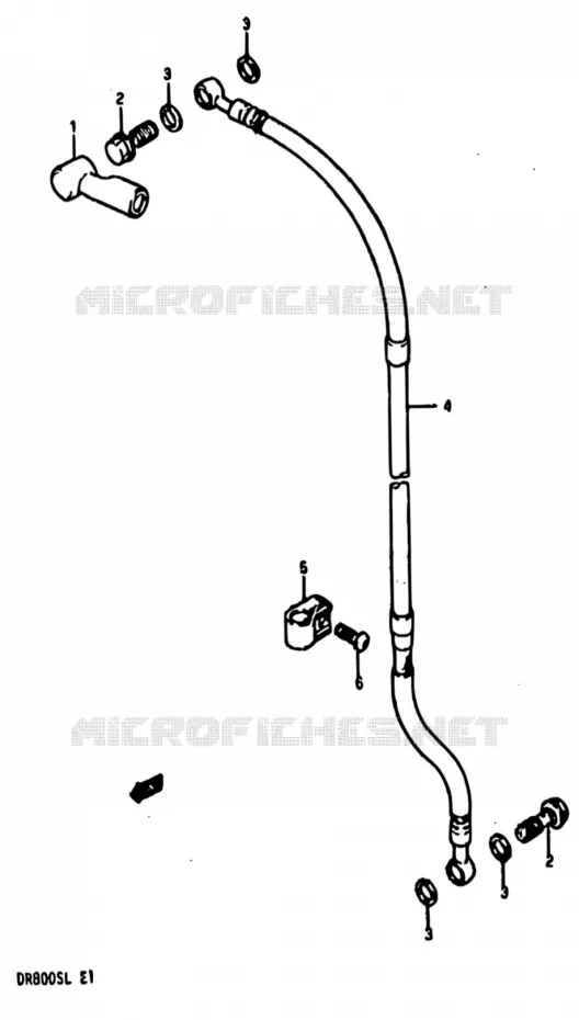 DURITE DE FREIN AVANT Suzuki MOTO 800 DR 1990  DR800S L/DR800SU L