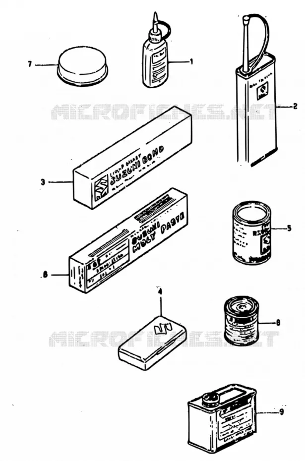OPTIONS Suzuki MOTO 800 DR 1990  DR800S L/DR800SU L