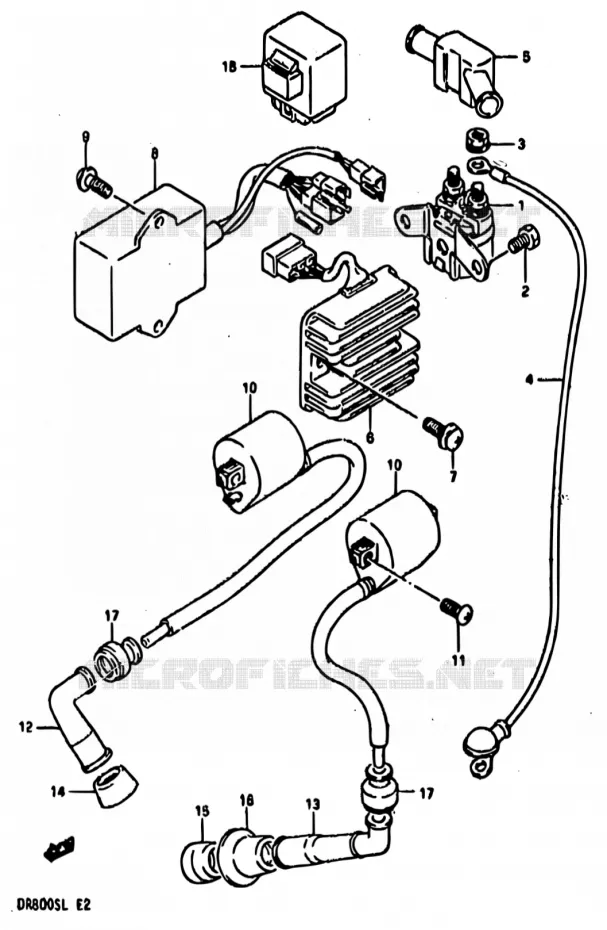 PARTIE ELECTRIQUE Suzuki MOTO 800 DR 1990  DR800S L/DR800SU L