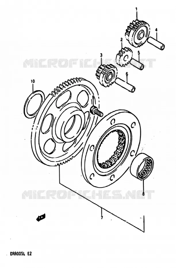 ROUE LIBRE DE DEMARREUR Suzuki MOTO 800 DR 1990  DR800S L/DR800SU L