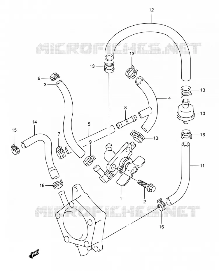 ROBINET D'ESSENCE Suzuki MOTO 800 DR 1992  DR800S N/DR800SU N