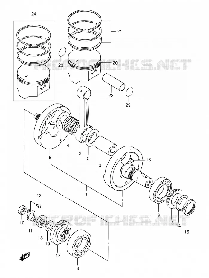 VILEBREQUIN Suzuki MOTO 800 DR 1992  DR800S N/DR800SU N