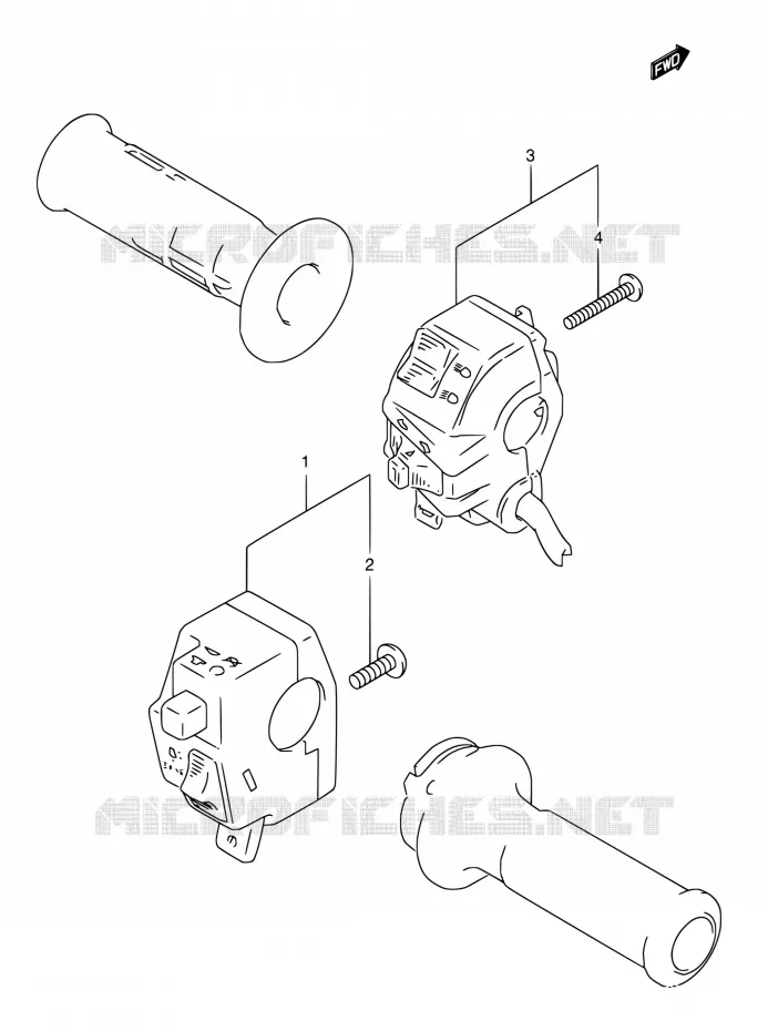 COMMODOS (MODELE T) Suzuki MOTO 800 DR 1996  DR800S T/DR800SU T