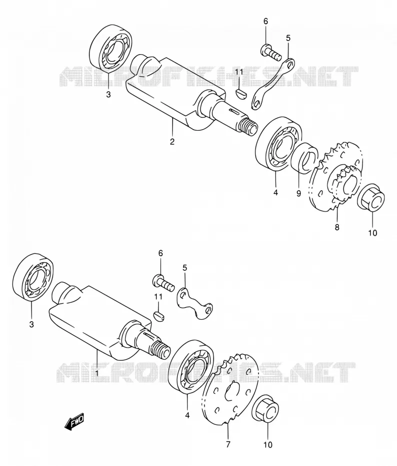 BALANCIER Suzuki MOTO 800 DR 1997  DR800S V/DR800SU V
