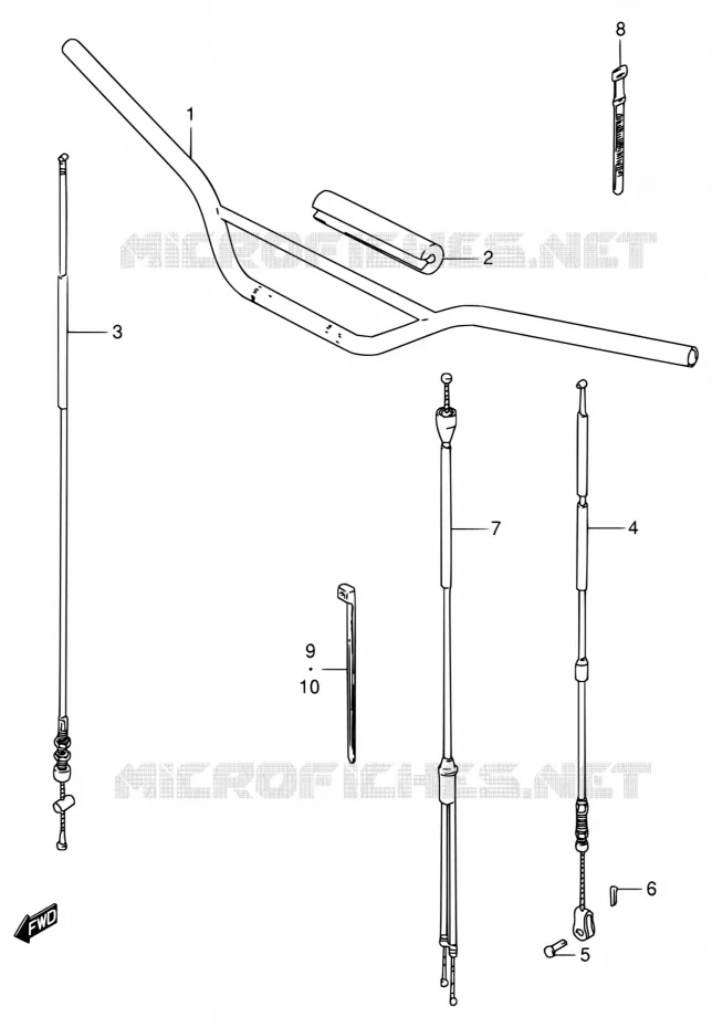 GUIDON Suzuki MOTO 80 DS 1999  DS80 X (E03,E28,E33)