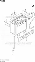 BATTERIE pour Suzuki EN 125 2005