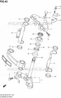 COLONNE DE DIRECTION pour Suzuki EN 125 2005