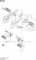 REPOSE PIED pour Suzuki EN 125 2005