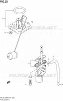 ROBINET D'ESSENCE pour Suzuki EN 125 2005