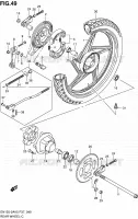 ROUE ARRIERE (MODELE K5) pour Suzuki EN 125 2005