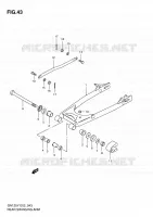 BRAS OSCILLANT ARRIERE pour Suzuki GN 125 1997
