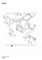 CADRE (MODELE V/W/X) pour Suzuki GN 125 1997