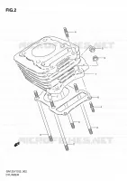 CYLINDRE pour Suzuki GN 125 1997