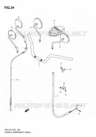 GUIDON   CABLES pour Suzuki GN 125 1997