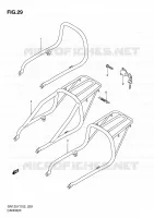 PORTE PAQUET pour Suzuki GN 125 1997