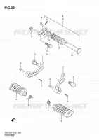 REPOSE PIED pour Suzuki GN 125 1997
