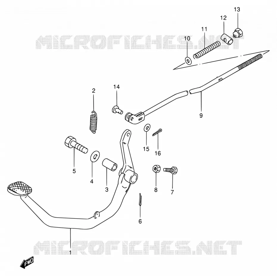 FREIN ARRIERE Suzuki MOTO 125 GN 1992  GN125EN(E30)