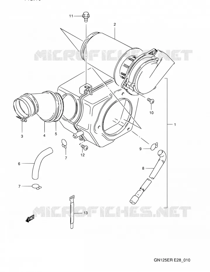 FILTRE A AIR Suzuki MOTO 125 GN 1994  GN125E R (E03,E28,E33)