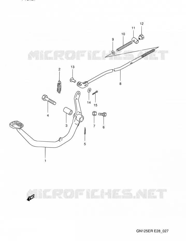 FREIN ARRIERE Suzuki MOTO 125 GN 1994  GN125E R (E03,E28,E33)