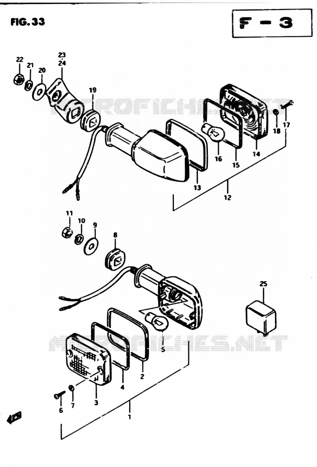 CLIGNOTANTS (E15) Suzuki MOTO 450 GS-E 1982  GS450EZ