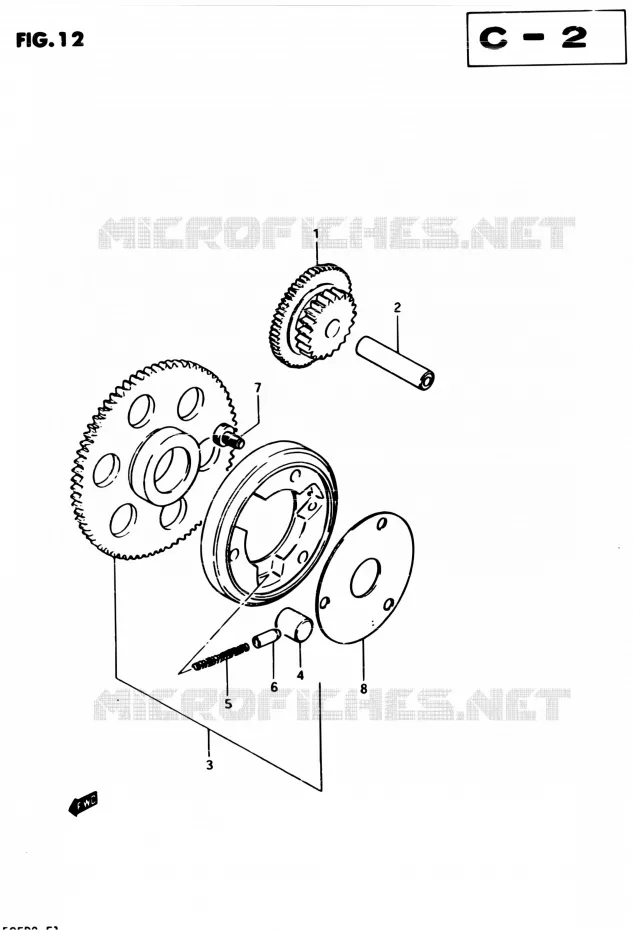 ROUE LIBRE DE DEMARREUR Suzuki MOTO 450 GS-E 1982  GS450EZ