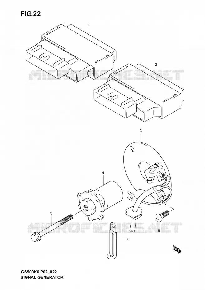 ALTERNATEUR Suzuki MOTO 500 GS-E 2004  GS500 K4 (P02,P19,P24,P54)