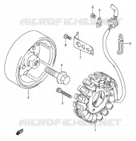 ALTERNATEUR pour Suzuki GS-E 500 1989