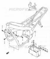 CADRE pour Suzuki GS-E 500 1989