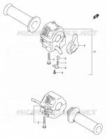 COMMODOS (MODELE K) pour Suzuki GS-E 500 1989