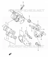 ETRIER DE FREIN AVANT (MODELE K/L/M/N/P/R/S) pour Suzuki GS-E 500 1989